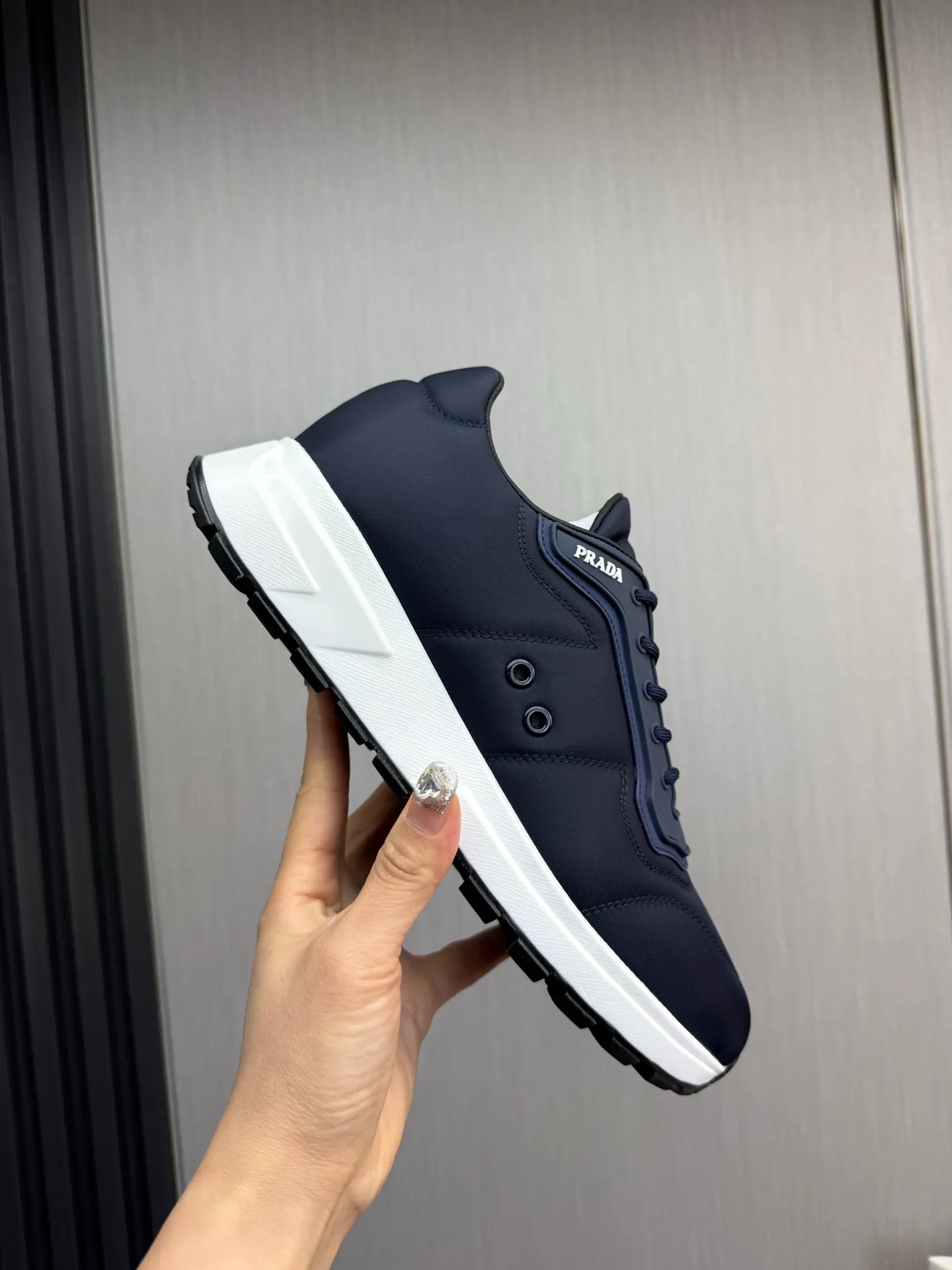 Men's shoes 💰560💰 [PRADA] Popular men's shoes shipped 👏Official website synchronized ⬆️Original imported waterproof fabric + cowhide lining, 1⃣️:1⃣️reproduction, original sole, 38-45 (45. Customized, non-refundable)